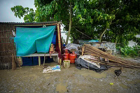 Temporary makeshift in Sildubi village